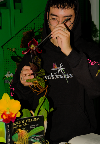 Orchidmaniac Embroidered Hoodie