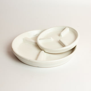 White Cylinder Saucer
